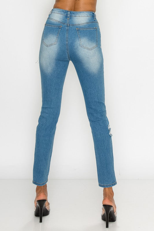 Rhinestone Eyes Jeans