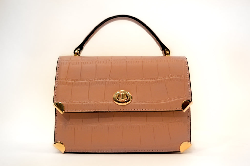 Faux Croc Leather Bag