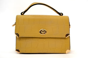 Faux Croc Leather Bag