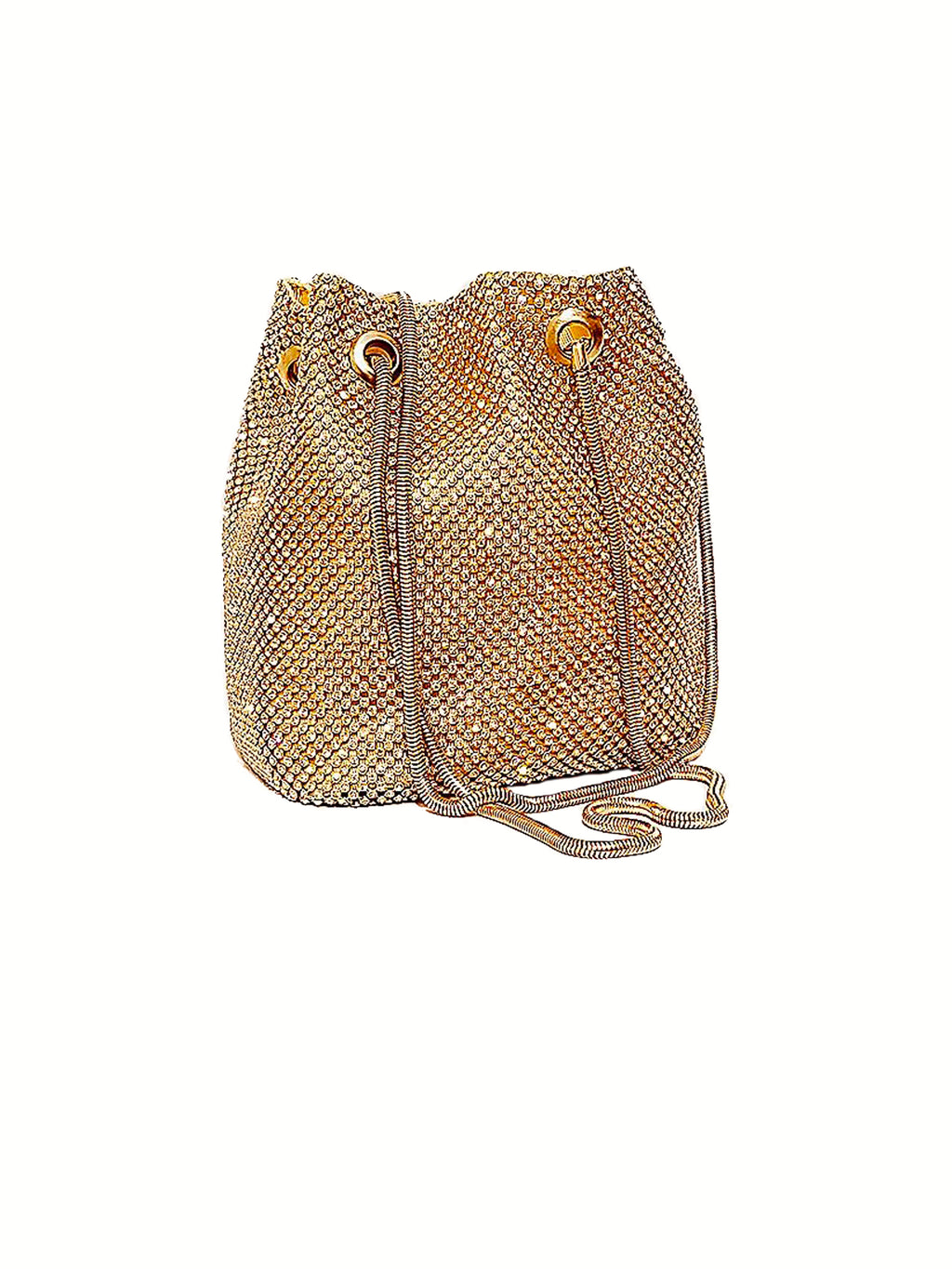 Small Rhinestone Bucket Bag